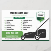 Lawn Mowing & Landscaping Business Marketing Flyer (Vorne)