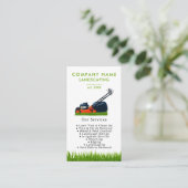 Lawn Mowing Landscaping Garden Lawn Care Modern Visitenkarte (Stehend Vorderseite)