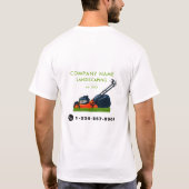 Lawn Mowing Landscaping Garden Lawn Care T-Shirt (Rückseite)