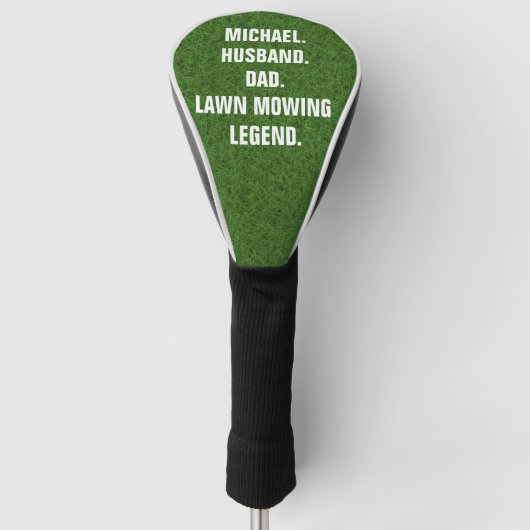 Lawn Mowing Legend Funny Personalized Golf Headcover (Vorderseite)
