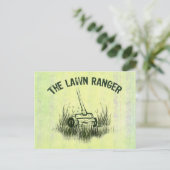 Lawn Ranger Postkarte (Stehend Vorderseite)