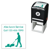 Lawn Service Business Ink Briefmarke Permastempel (Beispiel)