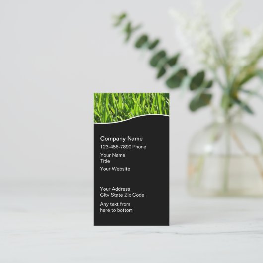 Lawn Service Service Vertical Business Cards Visitenkarte (Stehend Vorderseite)