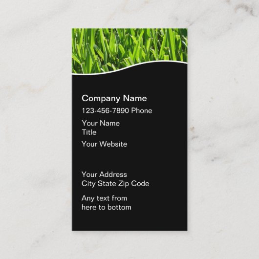 Lawn Service Service Vertical Business Cards Visitenkarte (Vorderseite)