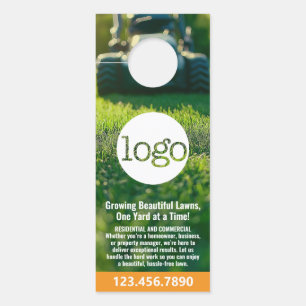 Lawn Services - Mowing, Edging Landscaping-Logo Türanhänger