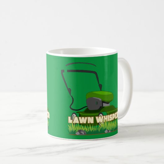 LAWN WHISPERER-Gärtnergeschenk Kaffeetasse (VorderseiteRechts)