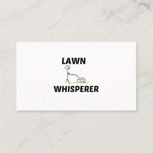 LAWN WHISPERER TELEFONNUMMERKARTE (Vorderseite)