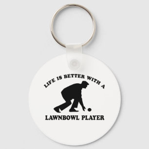 Lawnbowling vektorentwürfe schlüsselanhänger