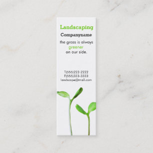 Lawncare, das Gesetzesgrüne Sprösslinge Mini Visitenkarte