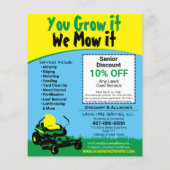 Lawncare Landscaping Grass Cutting Flyer (Hinten)