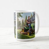 Lawnmower Man Birthday Kaffeetasse (VorderseiteRechts)