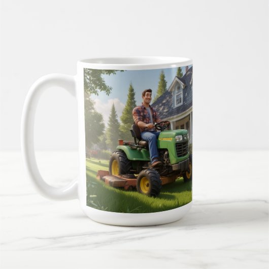 Lawnmower Man Birthday Kaffeetasse (Links)
