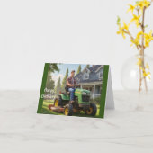 Lawnmower Man Birthday Karte (Gelbe Blume)