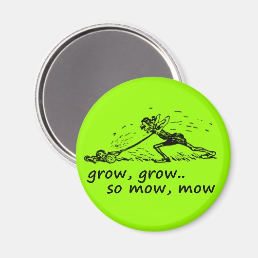 Lawnmower Man Magnet (Vorderseite/Rückseite)