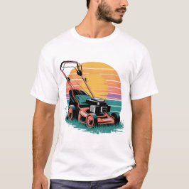 Lawnmower Sunset T-Shirt