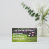 Lawnpro Premium-Service Visitenkarte (Stehend Vorderseite)
