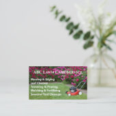 Lawnpro Premium-Service Visitenkarte (Stehend Vorderseite)