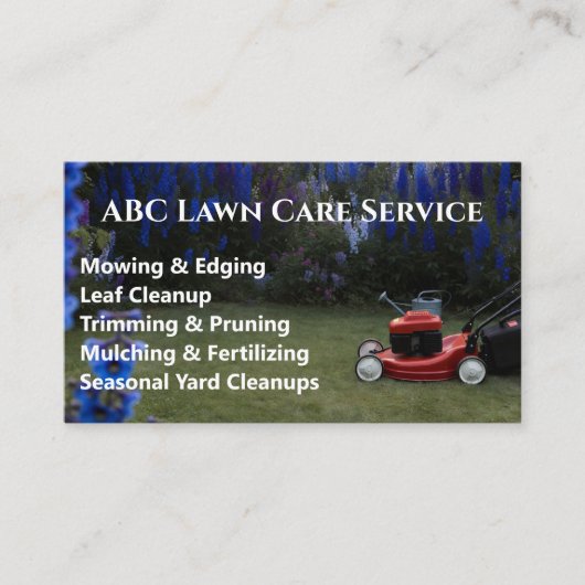 Lawnpro Premium-Service Visitenkarte (Vorderseite)