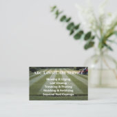 Lawnpro Premium-Service Visitenkarte (Stehend Vorderseite)