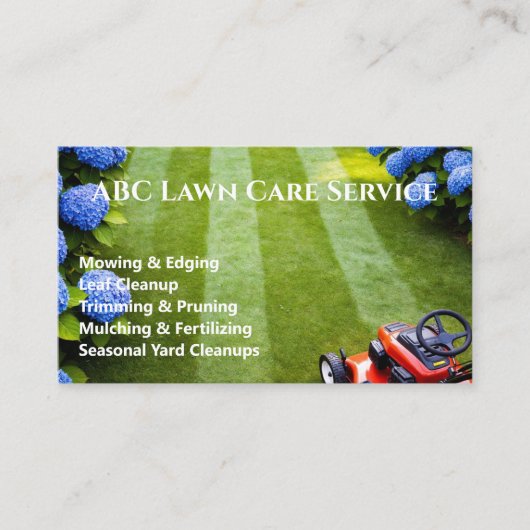 Lawnpro Premium Service Visitenkarte (Vorderseite)