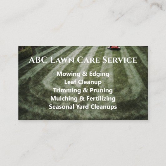 Lawnpro Premium Service Visitenkarte (Vorderseite)