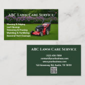 Lawnpro Premium Service Visitenkarte (Vorne/Hinten)