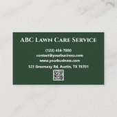 Lawnpro Premium Service Visitenkarte (Rückseite)