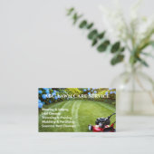 Lawnpro Premium Service Visitenkarte (Stehend Vorderseite)