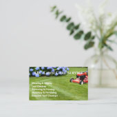 Lawnpro Premium-Service Visitenkarte (Stehend Vorderseite)