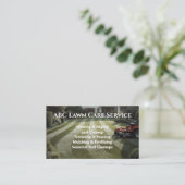 Lawnpro Premium Service Visitenkarte (Stehend Vorderseite)