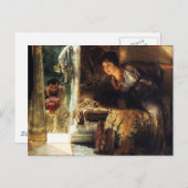 Lawrence Alma-Tadema 1883 Begrüßungsschritte Postkarte (Vorne/Hinten)