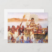 Lawrence Alma Tadema Das Finden von Moses Postkarte (Vorne/Hinten)