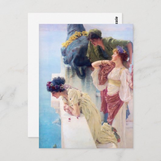 Lawrence Alma Tadema Ein Zeichen des Verschwindens Postkarte (Vorne/Hinten)