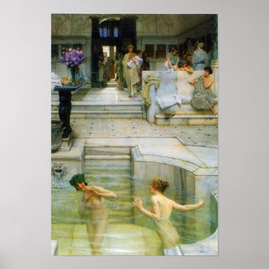 Lawrence Alma-Tadema - Eine beliebte Tradition Poster (Vorne)