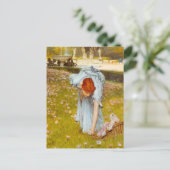 Lawrence Alma Tadema Frühjahr im Garten Postkarte (Stehend Vorderseite)