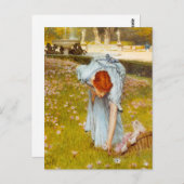 Lawrence Alma Tadema Frühjahr im Garten Postkarte (Vorne/Hinten)
