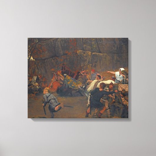 Lawrence Alma-Tadema - Gunthram Bose und seine Leinwanddruck (Vorderseite)