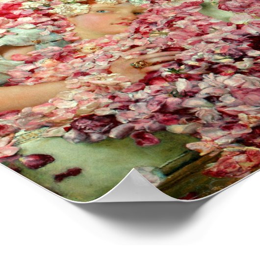 Lawrence Alma-Tadema Rose Heliogabalus Poster (Ecke)