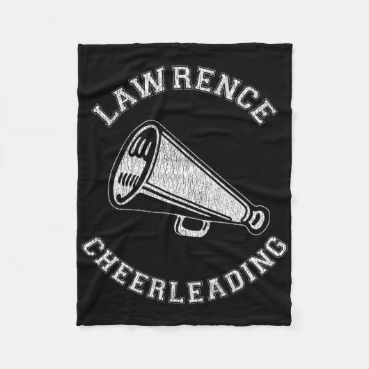 Lawrence Cheer gestresst Retro 90er Cheerleader Fleecedecke (Vorderseite)