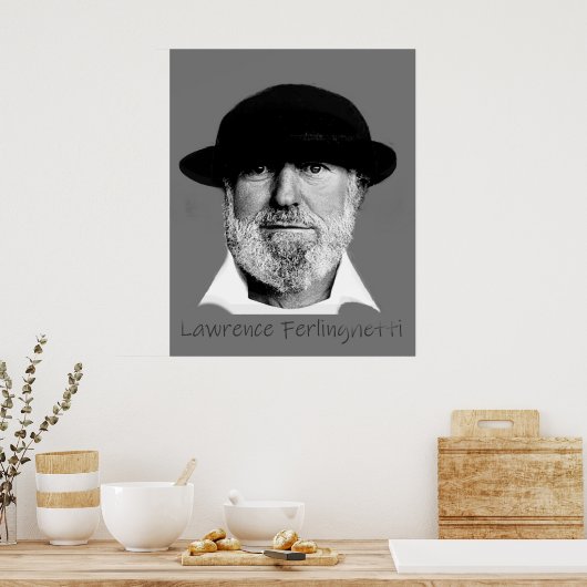 Lawrence Ferlinghetti Poster (Küche)