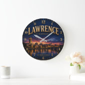 Lawrence Kansas Große Wanduhr (Zuhause)