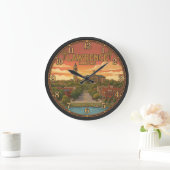 Lawrence Kansas Große Wanduhr (Zuhause)