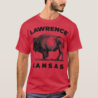 Lawrence Kansas mit einem amerikanischen Buffalo T-Shirt