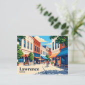 Lawrence Kansas Postkarte (Stehend Vorderseite)
