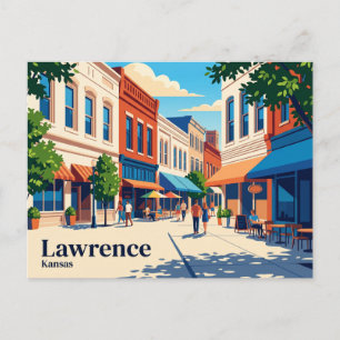 Lawrence Kansas Postkarte
