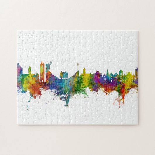 Lawrence Kansas Skyline Puzzle (Horizontal)