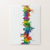 Lawrence Kansas Skyline Puzzle (Vertikal)