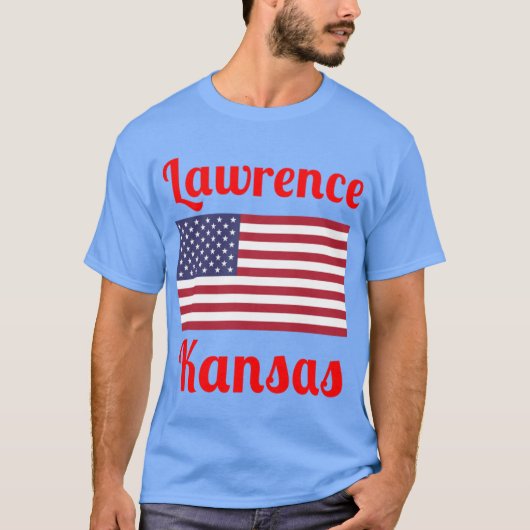 Lawrence Kansas Stylish Prints2 T-Shirt (Vorderseite)