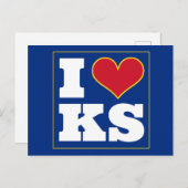 Lawrence (KS) Einladung Postkarte (Vorne/Hinten)