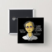 Lawrence Lessig im Jahre 2016 Button (Vorne & Hinten)